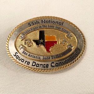 55th National Square Dance Convention Belt Buckle